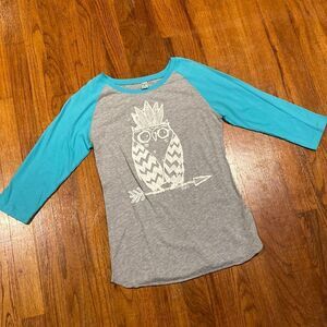 RALIK Glow in the Dark Owl Shirt - Size S